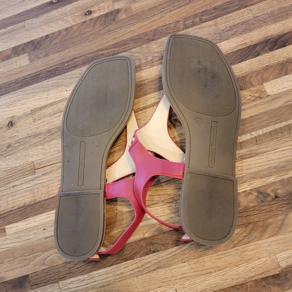 Tommy Hilfiger Logo Red Toe Post Summer Sandals - Picture 11 of 12